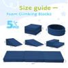 Elftopia Foam Climbing Blocks with Ball Pit & Stairs for Toddlers Aged 1-3 -Soft Playset for Indoor Crawling, Foam Playground Set for Baby to Active Playing Inside -(Balls NOT Included),Navy view 2