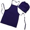 CHEFSKIN Kids Chef Set: 1 Jacket + 1 Hat + 1 Apron, Purple, Size XXS-XXL (XS Fits Kids 3-4) view 4