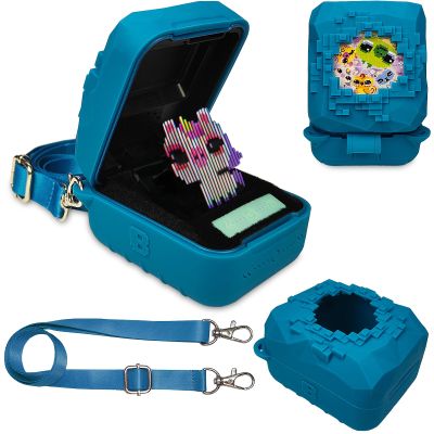 JCHPINE Silicone Cover Case for Bitzee Magicals Interactive Digital Pet and Case, Protective Skin Sleeve for Bitzee Magicals Virtual Electronic Pets Accessories (Blue)