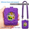 JCHPINE Silicone Cover Case for Bitzee Magicals Interactive Digital Pet and Case, Protective Skin Sleeve for Bitzee Magicals Virtual Electronic Pets Accessories (Purple) view 2