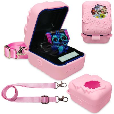 JCHPINE Silicone Cover Case for Bitzee Disney Interactive Digital Pet and Case, Protective Skin Sleeve for Bitzee Disney Virtual Electronic Pets (Pink)