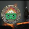 10 Pcs Dumpster Fire Challenge Coin, Everything is Fine Dumpster Fire Coin, Funny Desk Accessories, Inspirational Employee Appreciation Gifts, Emotional Support Gifts for Coworker, Boss, Men, Women view 2