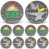 10 Pcs Dumpster Fire Challenge Coin, Everything is Fine Dumpster Fire Coin, Funny Desk Accessories, Inspirational Employee Appreciation Gifts, Emotional Support Gifts for Coworker, Boss, Men, Women view 1