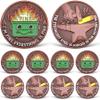 10 Pcs Dumpster Fire Challenge Coin, Everything is Fine Dumpster Fire Coin, Funny Desk Accessories, Inspirational Employee Appreciation Gifts, Emotional Support Gifts for Coworker, Boss, Men, Women view 1