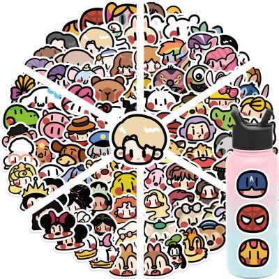 AMASSIVEROCK Cute Cartoon Stickers - 100 Pcs for Kids, Vinyl Waterproof Stickers for Water Bottles, Laptops & More