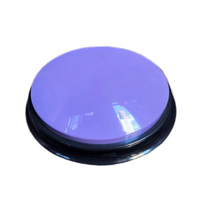 ZUMEHU Dog Talk Buttons Voice Recording Button for Communication and Pet Training 30-Second Record & Playback Talking Button for Study, Office, Family, and Kids (Purple, one)