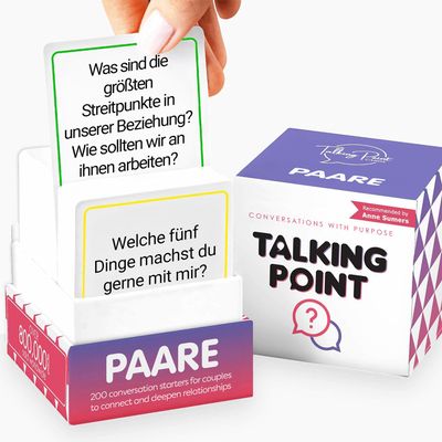 200 Couples Conversation Cards - Paare auf Deutsch - Dating Card Game for Adults - Enjoy Better Relationships and Deeper Intimacy - Fun Game for Date Night, Valentine Card Games for Couples - German