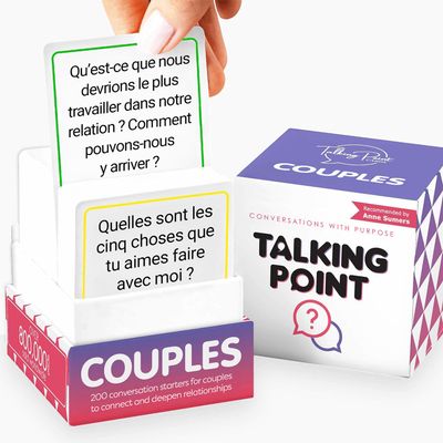 200 Couples Conversation Cards - Couples en Franais - Dating Card Game for Adults - Enjoy Better Relationships and Deeper Intimacy - Fun Game for Date Night, Valentine Card Games for Couples - French