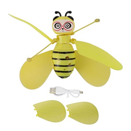 Flying Bee Toys for Beginners, Intelligent Induction, Automatic Power Off Protection, Cute Flying Dolls with Lights