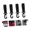 4pairs Rotation Stroller Hooks Heavy-Duty Hanger for Diaper Bags and Accessories Easy Install Strong Adhesive Practical Black Design for Parents view 4