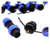 QXCIVR SP1310 SP1312 Water.Proof Connector SP13 2pin 3pin 4pin 5pin 6pin 7pin 9pin IP68 connectors Head and Outlet(2P) view 2