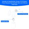 12pcs Replacement Breast Pump Parts for Baby Buddha, 8 Duckbill Valves & 4 Silicone Membrane Breast Pump Accessories for BabyBuddha Zoomee Z1/Z2 Motif Medical Twist (BPA Free & DEHP Free) view 3