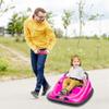 Aosom 12V Toddler Bumper Car with Remote Control, 360 Rotation Kids Electric Ride-On Toy, Twins Motor, Colorful LED Lights, 3 Songs, for Boys and Girls, Pink view 2