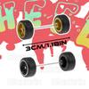 1/64 Wheels & Tyres for 1/64th Scale Cars (Pack of 20 Sets), Rims-Tyres-Set for 1/64th Scale Alloy Model Cars Random Colour view 4