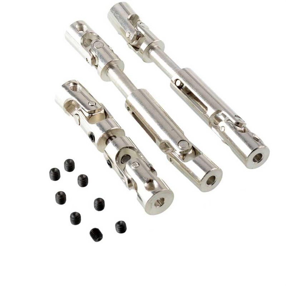 VERBANA RC Car Drive Shaft, 1:16 RC Climbing Off-Road Car Metal Front, Middle and Rear Drive Shaft Replacement for WPL-1/16 RC Buggy Car Accessories Part
