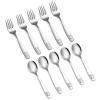 10 Pieces Toddler Utensils Kids Silverware Set, Kids Silverware Stainless Steel Childrens Safe Flatware Metal Baby Utensils Set Small Forks and Spoons for Self Feeding, Dishwasher Safe view 1
