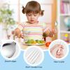 10 Pieces Toddler Utensils Kids Silverware Set, Kids Silverware Stainless Steel Childrens Safe Flatware Metal Baby Utensils Set Small Forks and Spoons for Self Feeding, Dishwasher Safe view 3