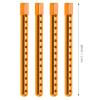 equlup RC Body Post, High Strength Aluminum Alloy RC Car Shell Column Car Shell Holder Mounts with Buckle for HSP 94102 94122 94103 94 1/10 (Gold) view 2