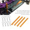 equlup RC Body Post, High Strength Aluminum Alloy RC Car Shell Column Car Shell Holder Mounts with Buckle for HSP 94102 94122 94103 94 1/10 (Gold) view 3