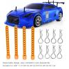 equlup RC Body Post, High Strength Aluminum Alloy RC Car Shell Column Car Shell Holder Mounts with Buckle for HSP 94102 94122 94103 94 1/10 (Gold) view 4