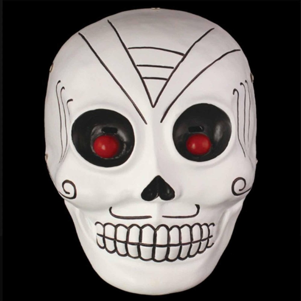 Amonkky Resin Skeleton Ghost Mask Terrifying Halloween Role Playing Mask Halloween Make up Ball Costume Props.