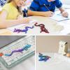 5pc 3D Printed Dragon Fidget Toy, Articulated Dragon, Full Articulated Crystal,Home Office Decor Executive Desk Toys (5PC-2) view 3