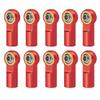 10Pcs Metal M3 Aluminum Link Rod Tie Rod End Ball Joint for AXIAL SCX10 D90 D110 for Tamiya CC01 Racing 1/10 RC Car Track Car(Red) view 1