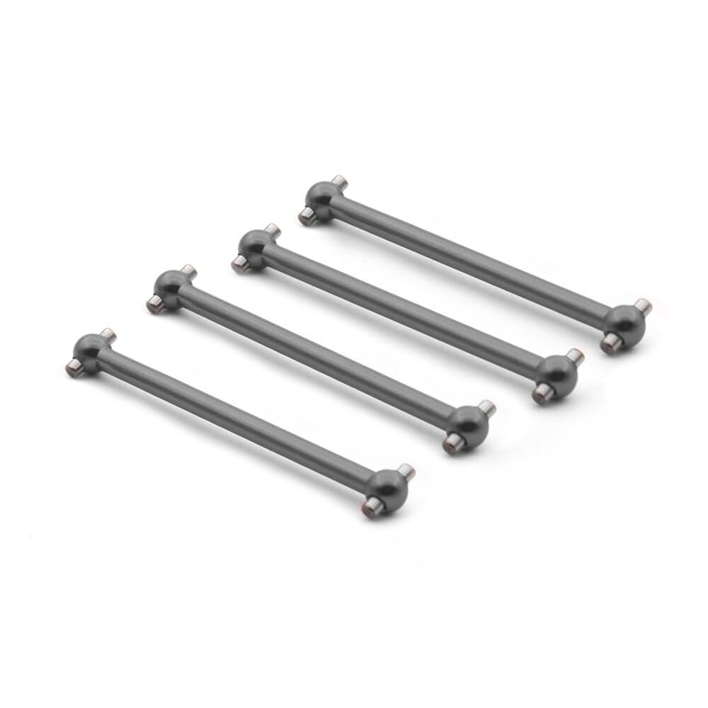 HLSONHENGM 4Pcs RC Car Front and Rear Metal Dog Bone for WLtoys A979 A959-07 A949 A959 A969 K929 for Himoto E18 for Spino HSP 1:18 RC Car Parts(Gray)