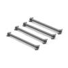HLSONHENGM 4Pcs RC Car Front and Rear Metal Dog Bone for WLtoys A979 A959-07 A949 A959 A969 K929 for Himoto E18 for Spino HSP 1:18 RC Car Parts(Gray) view 1