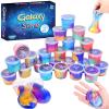 24 Pack Galaxy Slime Kit, Galaxy Slime Cup Party Favors for Girls Boys, 12 Constellations Series Mini Slime Bulk, Wet, Non-Sticky, Stress Relief Toy, Classroom Rewards, Goodie Bag Stuffers for Kids view 1