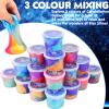 24 Pack Galaxy Slime Kit, Galaxy Slime Cup Party Favors for Girls Boys, 12 Constellations Series Mini Slime Bulk, Wet, Non-Sticky, Stress Relief Toy, Classroom Rewards, Goodie Bag Stuffers for Kids view 2