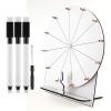 NQEUEPN Wooden Spinning Wheel, 11.4inch Prize Wheel Spinning Prize Wheel Tabletop Spinner Raffle Wheel Roulette Wheel for Fortune Game Prizes Carnival Trade Show (White) view 1