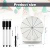 NQEUEPN Wooden Spinning Wheel, 11.4inch Prize Wheel Spinning Prize Wheel Tabletop Spinner Raffle Wheel Roulette Wheel for Fortune Game Prizes Carnival Trade Show (White) view 2
