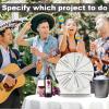 NQEUEPN Wooden Spinning Wheel, 11.4inch Prize Wheel Spinning Prize Wheel Tabletop Spinner Raffle Wheel Roulette Wheel for Fortune Game Prizes Carnival Trade Show (White) view 4