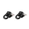 HLSONHENGM 2Pcs RC Car Metal Climbing Trailer Hook Buckle Winch Shackle for 1/10 Scale Track Truck D90 SCX10 Upgrade Spare Parts(Black) view 1