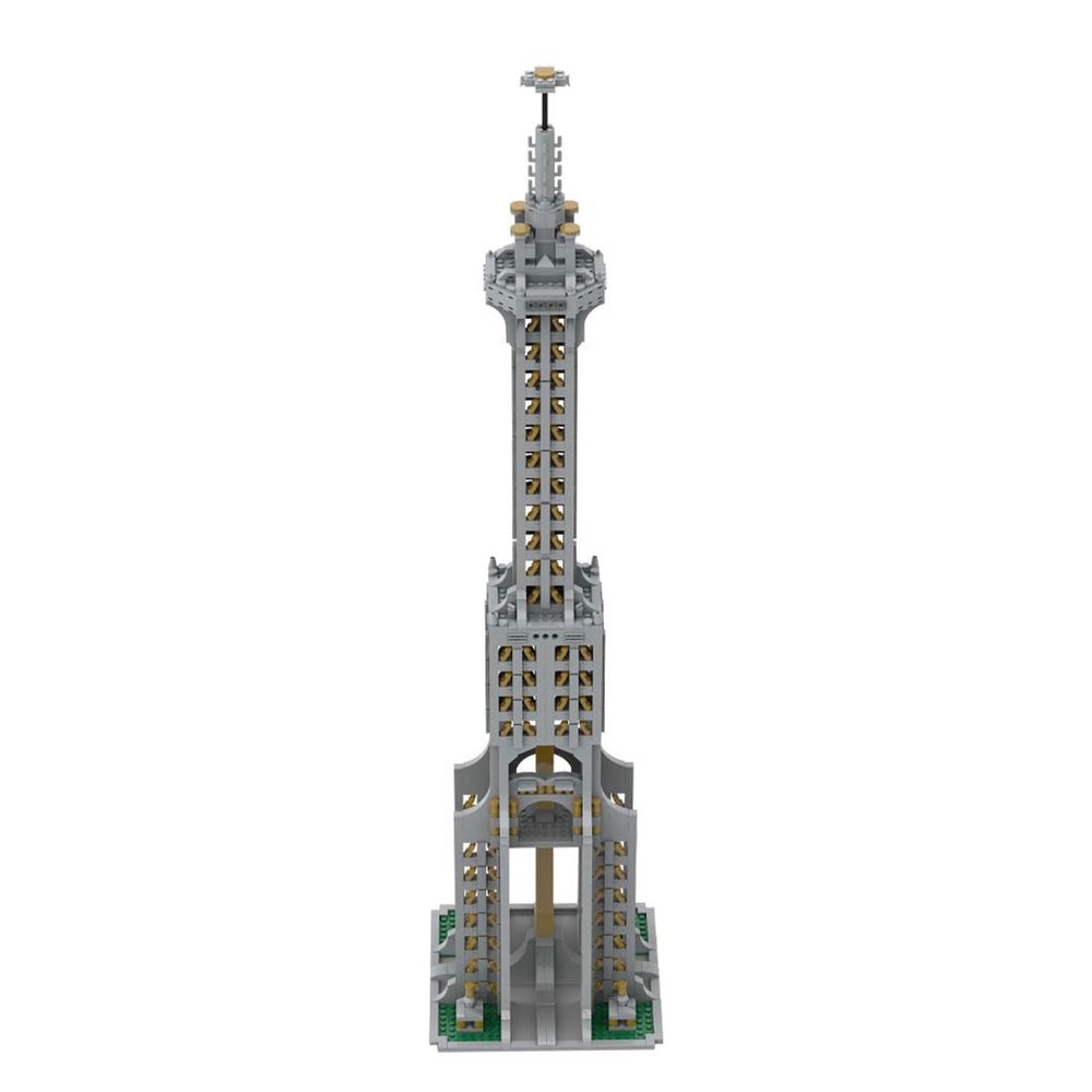EnuoChbuild Architecture Square Base Tower Building Landmark, 3209 Pieces Modular House Building Set Street View Bricks for Adults, Modular Buildings Authored by Blasdir Brick