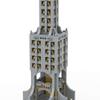 EnuoChbuild Architecture Square Base Tower Building Landmark, 3209 Pieces Modular House Building Set Street View Bricks for Adults, Modular Buildings Authored by Blasdir Brick view 3