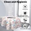 20 Pack Toilet Seat Covers Disposable for Kids Toddlers & Adults, Extra Large Waterproof Toilet Cover Individually Wrapped Travel Essential Portable Potty Training in Public Restrooms, Trip - Rainbow view 2