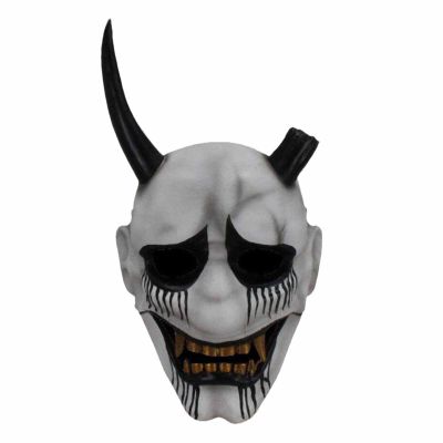 Amonkky Resin Tokyo Broken Horn Mask Halloween Role Playing Mask Halloween Masquerade Costume Props.