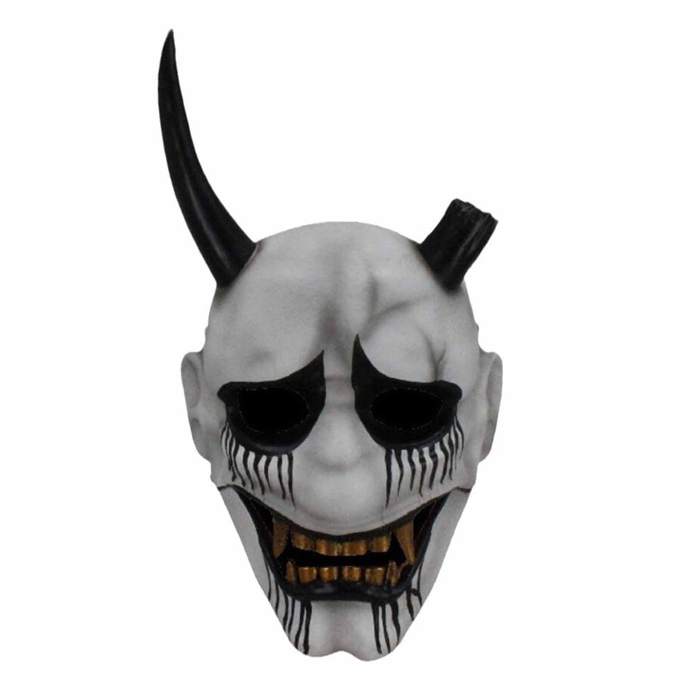 Amonkky Resin Tokyo Broken Horn Mask Halloween Role Playing Mask Halloween Masquerade Costume Props.