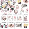 Gyufise 54Pcs Edible Halloween Cupcake Toppers - Wafer Paper 'A Baby Is Brewing' Cake Pick Decorations for Halloween Theme Baby Shower Party Cake Supplies - Pink view 2