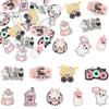 Gyufise 54Pcs Edible Halloween Cupcake Toppers - Wafer Paper 'A Baby Is Brewing' Cake Pick Decorations for Halloween Theme Baby Shower Party Cake Supplies - Pink view 3