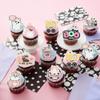 Gyufise 54Pcs Edible Halloween Cupcake Toppers - Wafer Paper 'A Baby Is Brewing' Cake Pick Decorations for Halloween Theme Baby Shower Party Cake Supplies - Pink view 4