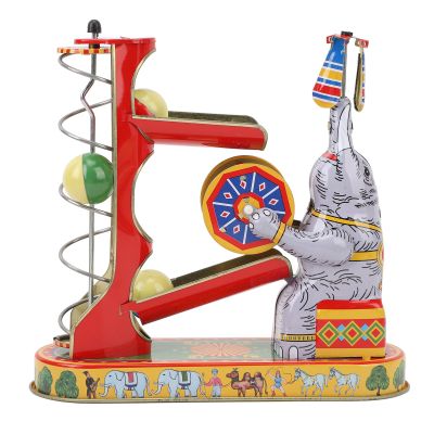 Acouto Vintage Wind Up Eleph G Clockwork Desktop Collectible for Birthday R lgic Theme N G Decoration