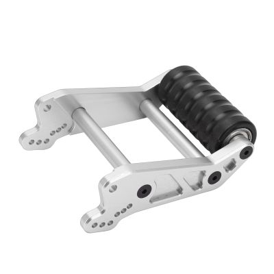 Acouto Aluminum Rear Up Wheel for LOSI LMT AXLE 4 LOS04022 1/8 RC Car Black | Upgrade Part for Enhanced Performance and Control (Silver)
