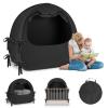 Crib Blackout Tent for Pack N Play, Pop Up Travel Crib Blackout Cover Canopy, Breathable Baby Sleep Pod with Safe Bottom Design, Blocks 70% Light view 1