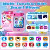 Kids Smart Phone Toys for Boys, Christmas Birthday Gifts for Girls Boys Ages 3-10, Touchscreen Toddler Learning Play Toy Phone with Rotating Camera, Game, Music Player, 8GB SD Card(Pink) view 2