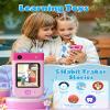 Kids Smart Phone Toys for Boys, Christmas Birthday Gifts for Girls Boys Ages 3-10, Touchscreen Toddler Learning Play Toy Phone with Rotating Camera, Game, Music Player, 8GB SD Card(Pink) view 4
