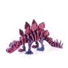 3D Printed Articulated Dragon and Dinosaur Fidgets, Stegosaurus for Adults, with Autism/ADHD(Laser Green) (Laser Purple) view 1