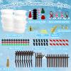 Rtisaeu 12 Pack Christmas Snowman Crafts for Kids, Build a Snowman Kit Indoor Decorations, DIY Snowman Kit Christmas Stocking Stuffers Gift Snowman Making Kit Toys for Activities Party Supplies view 2